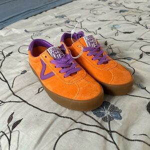 Vans Bold Orange and Purple Shoes
